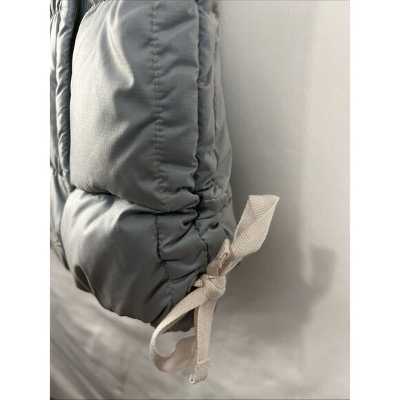 Eddie Bauer Grey-Blue Iridescent Quilted Goosedown Vest Women's Size M - Picture 2 of 10